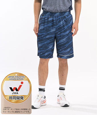 【Ｋａｅｐａ×日本ウオーキング協会】（ＵＶ対策・接触冷感・再帰反射）ハーフパンツ