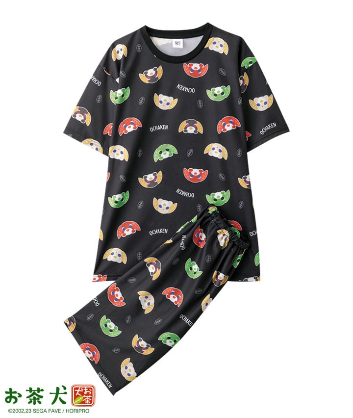 【お茶犬】メッシュ丸首