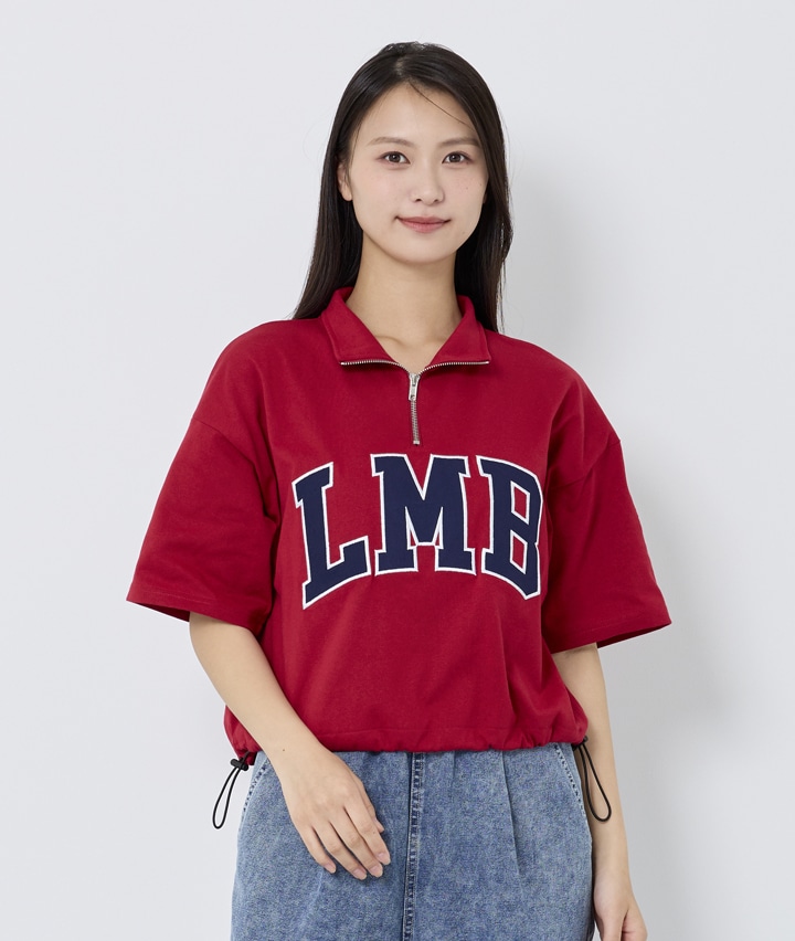 ハーフジップツイルＴシャツ