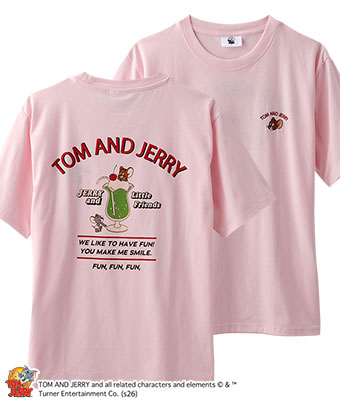 【トムとジェリー】バックプリントＴシャツ