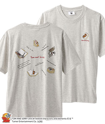 【トムとジェリー】バックプリントＴシャツ