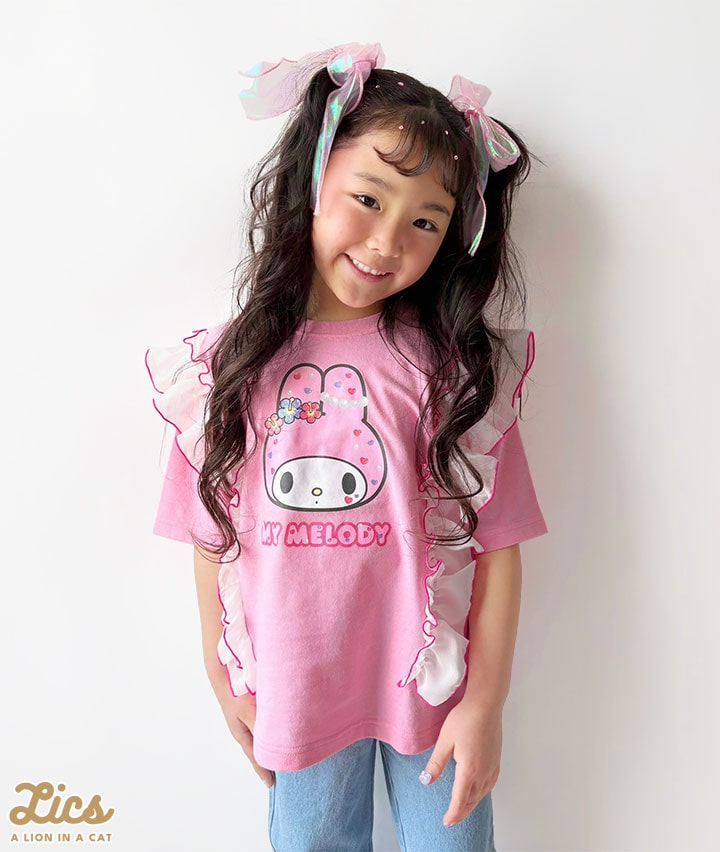 【ＬＩＣＳ】【サンリオ】（マイメロディ）女児半袖Ｔシャツ