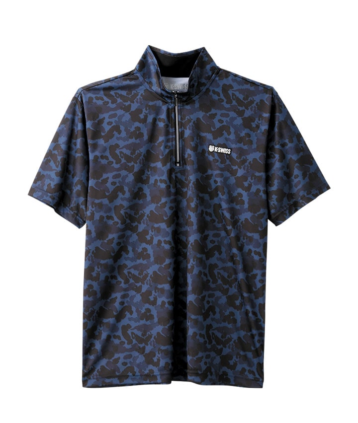【Ｋ・ＳＷＩＳＳ】ハーフジップＴシャツ