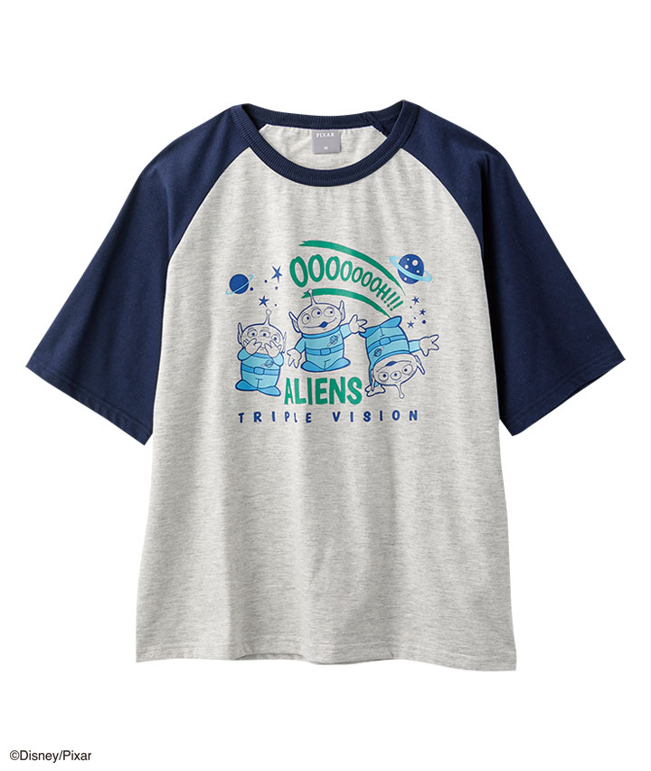 【Ｄｉｓｎｅｙ Ｐｉｘａｒ】プリントラグランＴシャツ