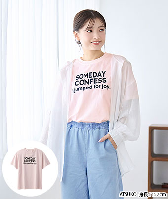 立体刺しゅうロゴＴシャツ