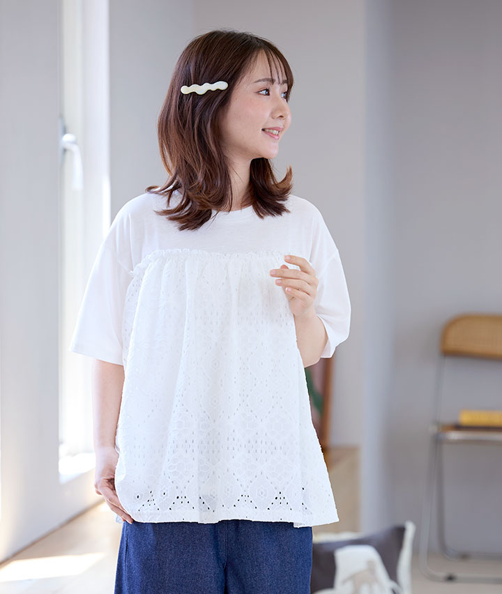 レースドッキングＴシャツ