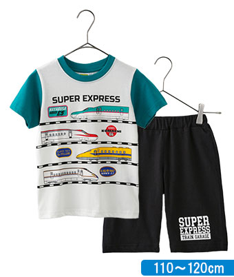 新幹線Ｔシャツ＋ハーフパンツセット