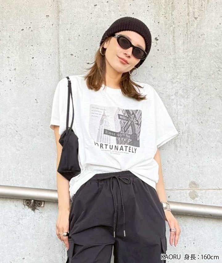 ドルマンプリントＴシャツ
