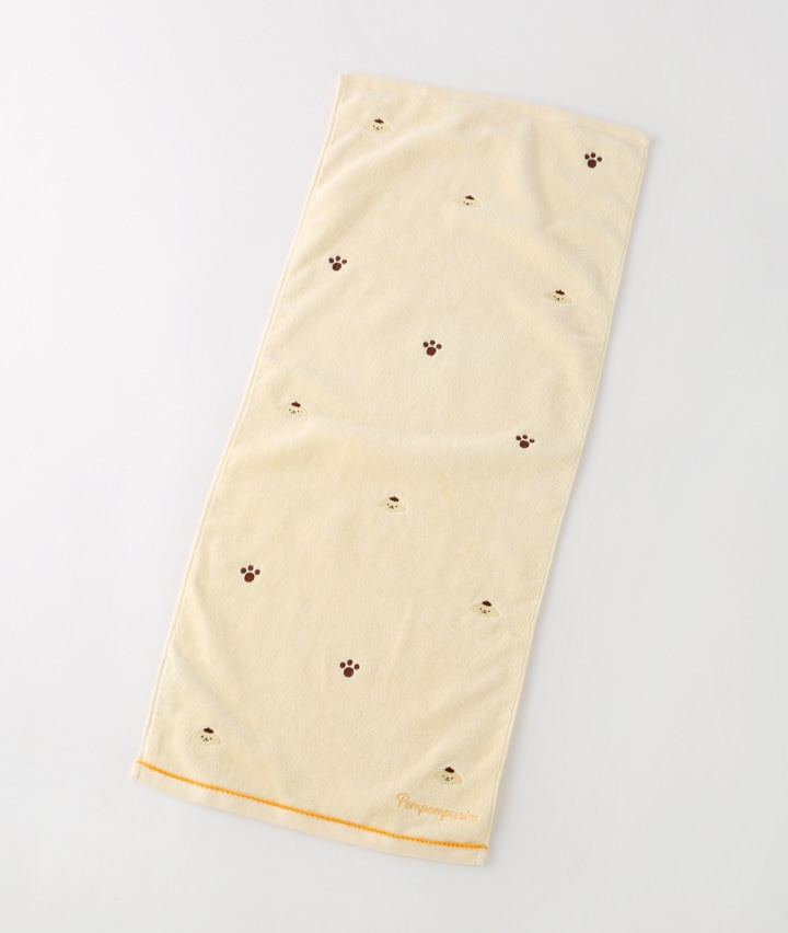 【サンリオキャラクターズ】ポムポムプリン タイニーフットプリンツ フェイスタオル