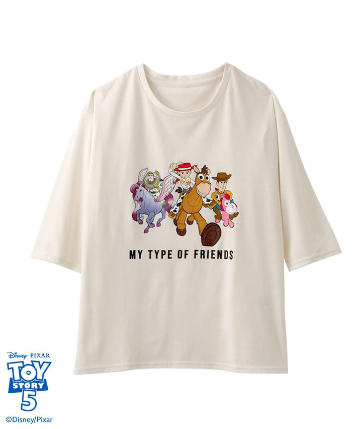 【Ｄｉｓｎｙ／Ｐｉｘａｒ】（トイストーリー５）五分袖プリントＴシャツ