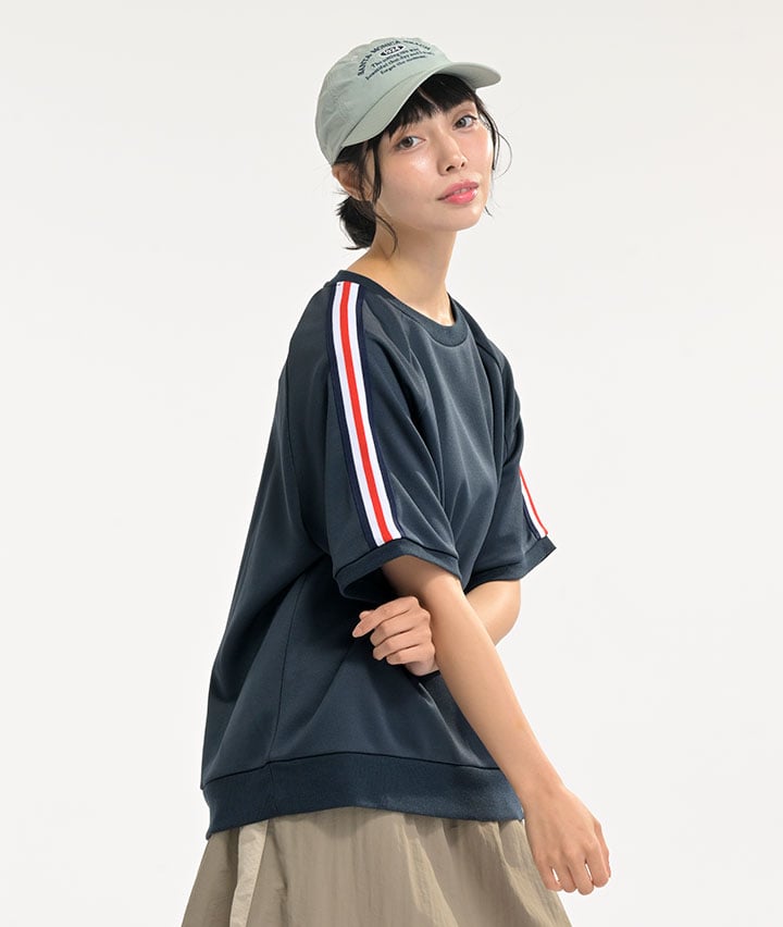 ラインテープ半袖Ｔシャツ