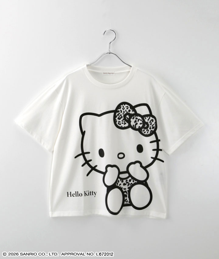 【サンリオキャラクターズ】アニマル柄ビッグプリントＴシャツ