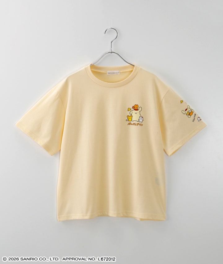 【サンリオキャラクターズ】袖プリントＴシャツ