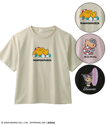 【サンリオキャラクターズ】プリントＴシャツ