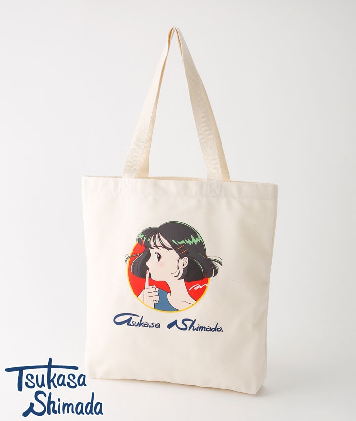 島田つか沙】トートバッグ(39×39×7㎝ レッド): レディース