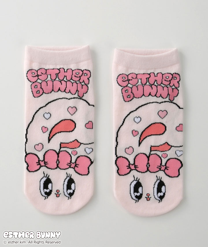 【エスターバニー】（リボンバニー）（１足物）フロント柄ソックス