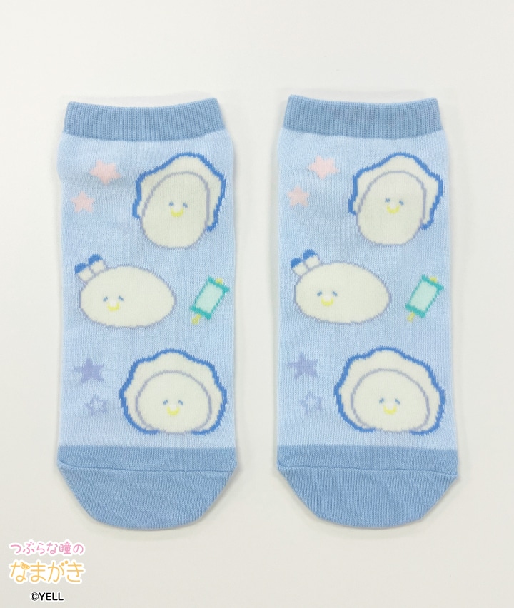 【つぶらな瞳】（すやすやべびー）（１足物）フロント柄ソックス