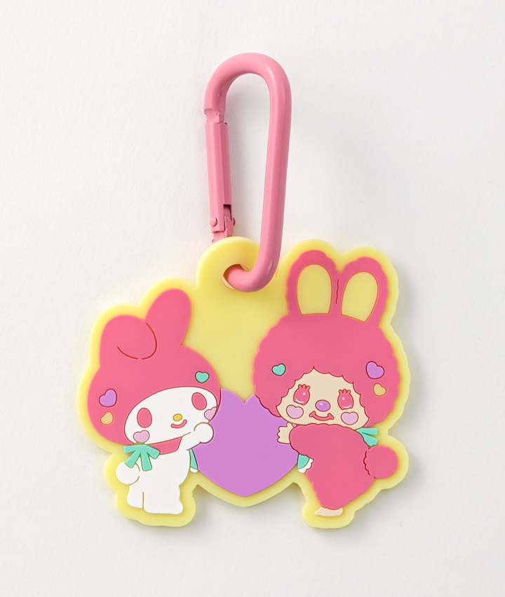 【モンチッチ×サンリオ】（チムたん・マイメロディ）ラバーマスコット付きカラビナ