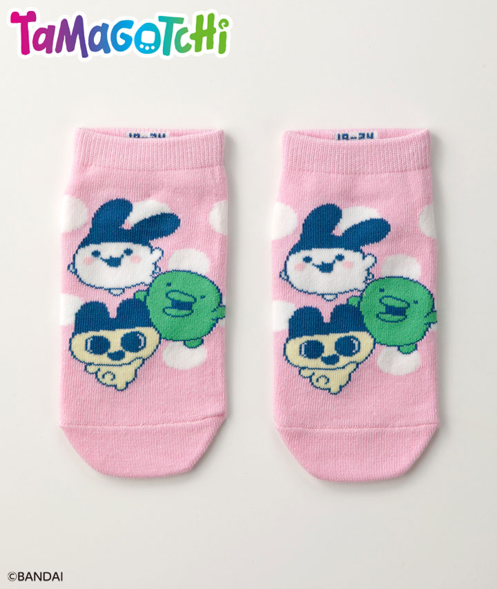 【たまごっち】（まめっち・くちぱっち・みみっち）（１足物）フロント柄ソックス