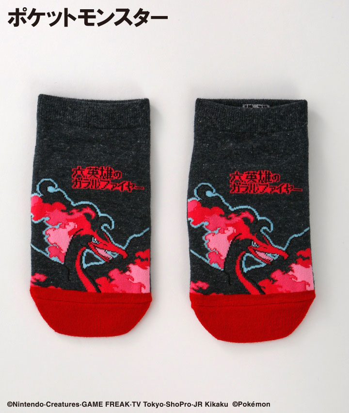 【ポケットモンスター】（六英雄のガラルファイヤー）（１足物）フロント柄ソックス