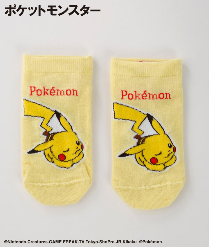 【ポケットモンスター】（ピカチュウ）（１足物）フロント柄ソックス