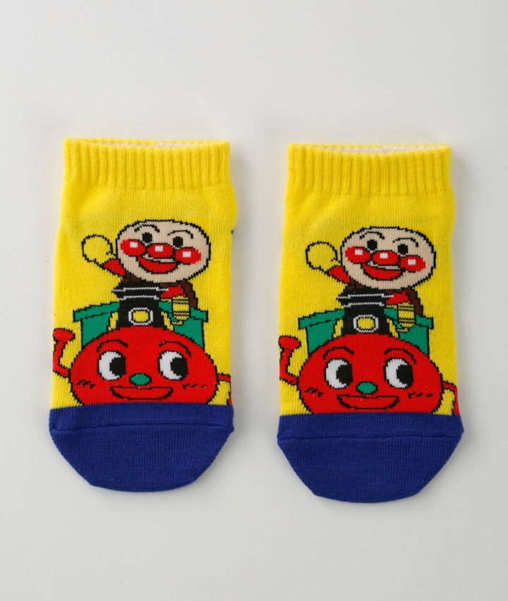 【それいけ！アンパンマン】（アンパンマン×ＳＬマン）（１足物）フロント柄ソックス