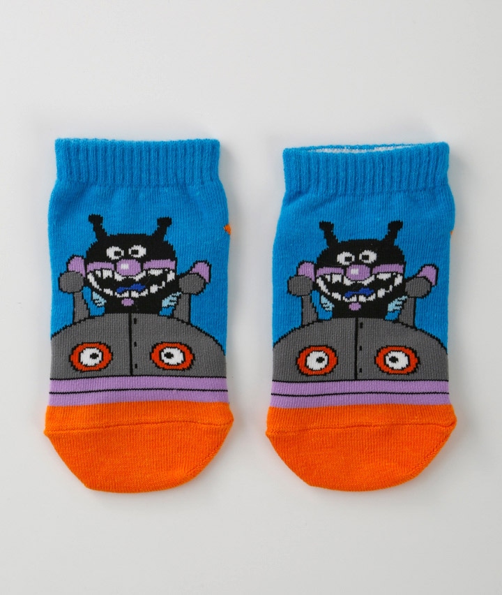 【それいけ！アンパンマン】（バイキンマン×ダダンダン）（１足物）フロント柄ソックス