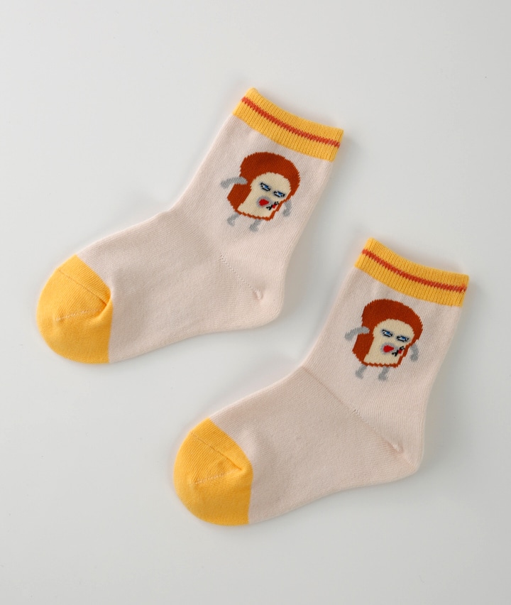 【パンどろぼう】（パンどろぼう）（１足物）サイド柄ソックス