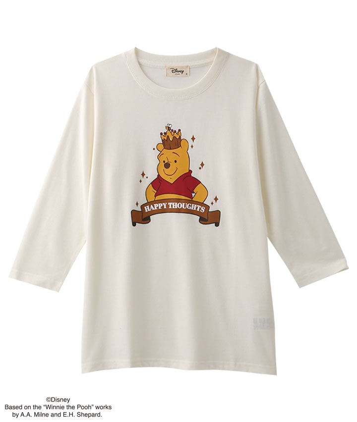 【Ｄｉｓｎｅｙ】（くまのプーさん）七分袖プリントＴシャツ