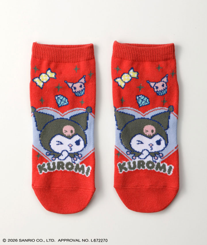 【サンリオキャラクターズ】（クロミ）（１足物）クルーソックス