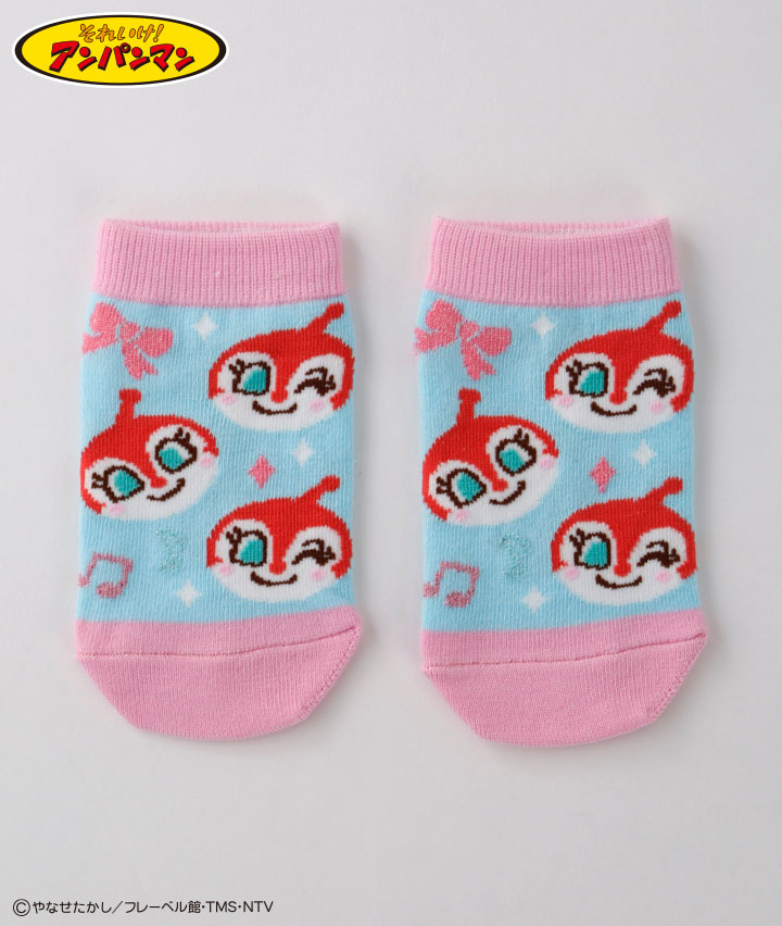 【それいけ！アンパンマン】（ドキンちゃん）（１足物）フロント柄ソックス