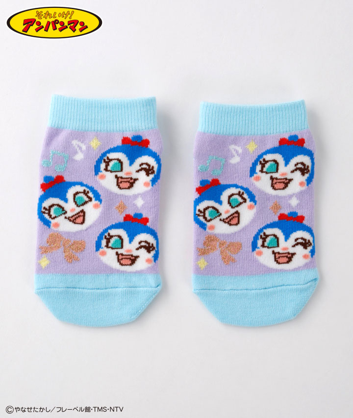 【それいけ！アンパンマン】（コキンちゃん）（１足物）フロント柄ソックス