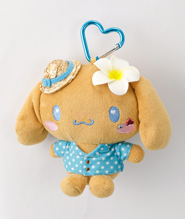 【サンリオキャラクターズ】ハートカラビナ付きぬいぐるみ風ポーチ