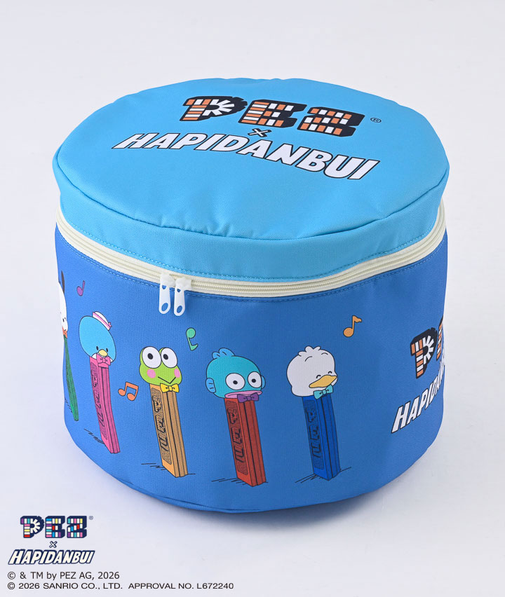 【ＰＥＺ×はぴだんぶい】収納ボックス ブルー