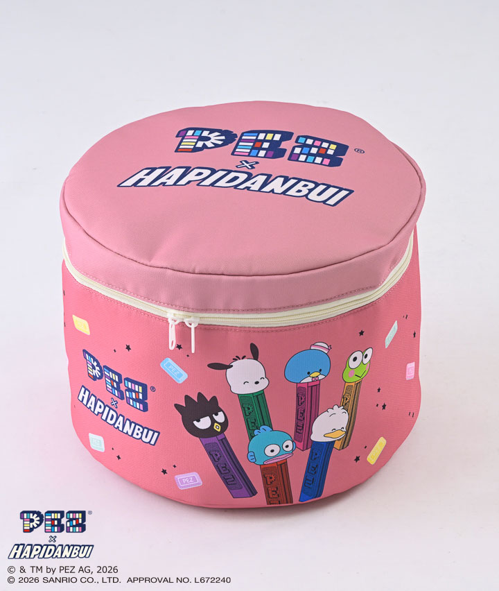 【ＰＥＺ×はぴだんぶい】収納ボックス ピンク