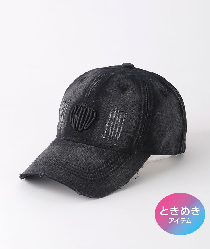 ダメージロゴキャップ