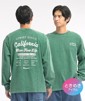スノーウォッシュ加工プリントＴシャツ
