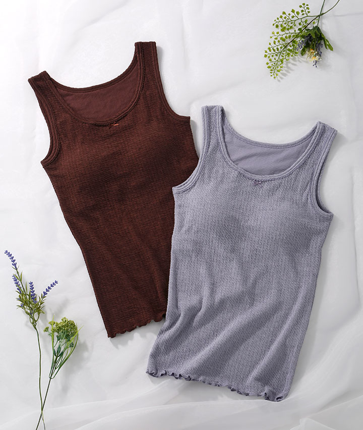 （レーヨンＭＩＸ）（ピーナツパッド）ルームタンクトップ