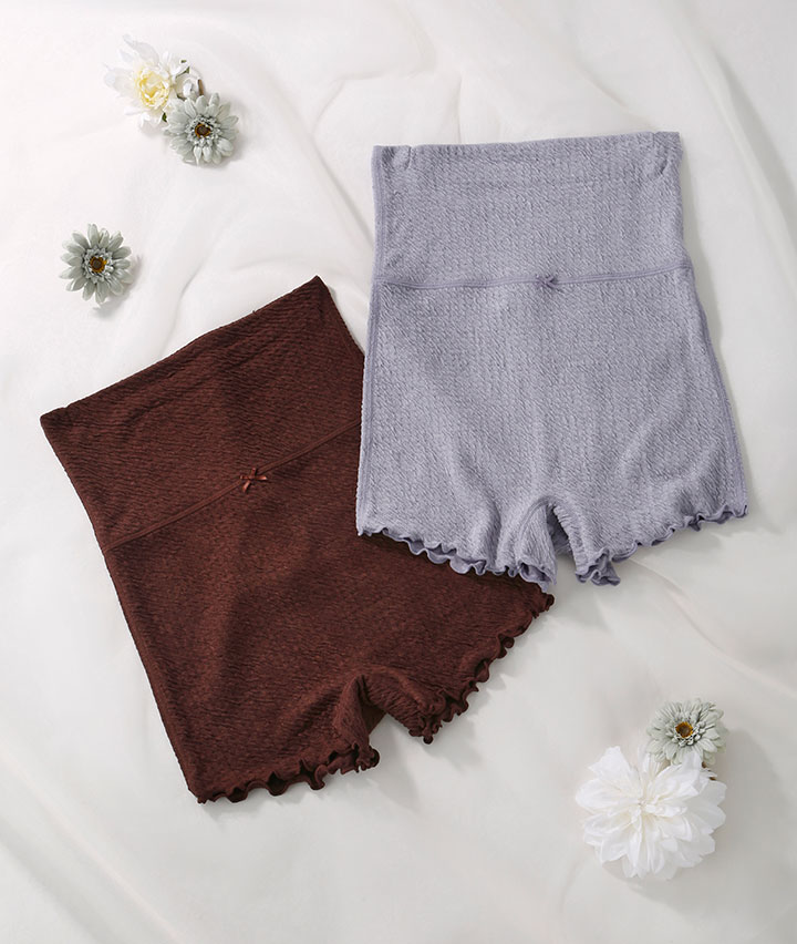 （レーヨンＭＩＸ）（お腹二重設計）ルームショーツ