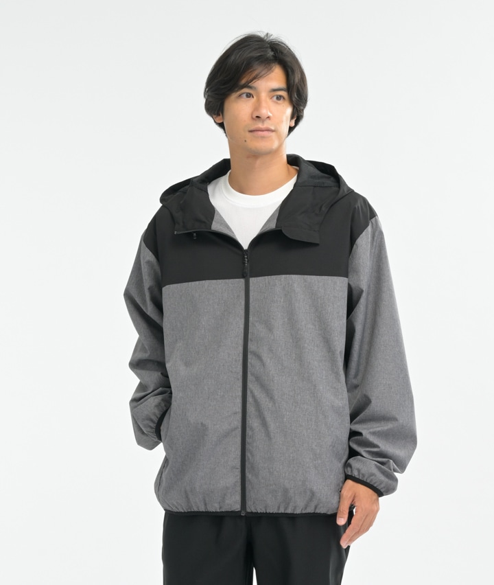 （大きいサイズ）撥水防風配色切替ブルゾン