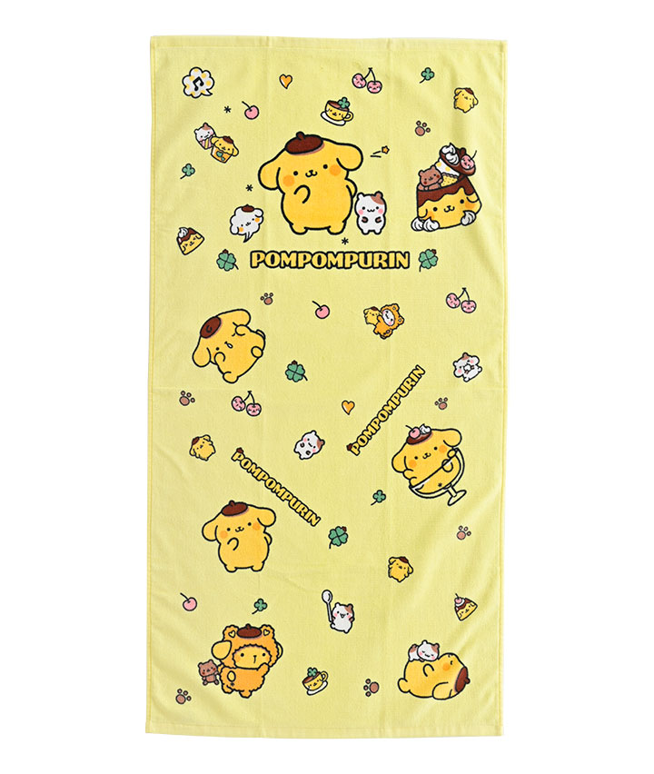 【サンリオキャラクターズ】（ポムポムプリン）バスタオル