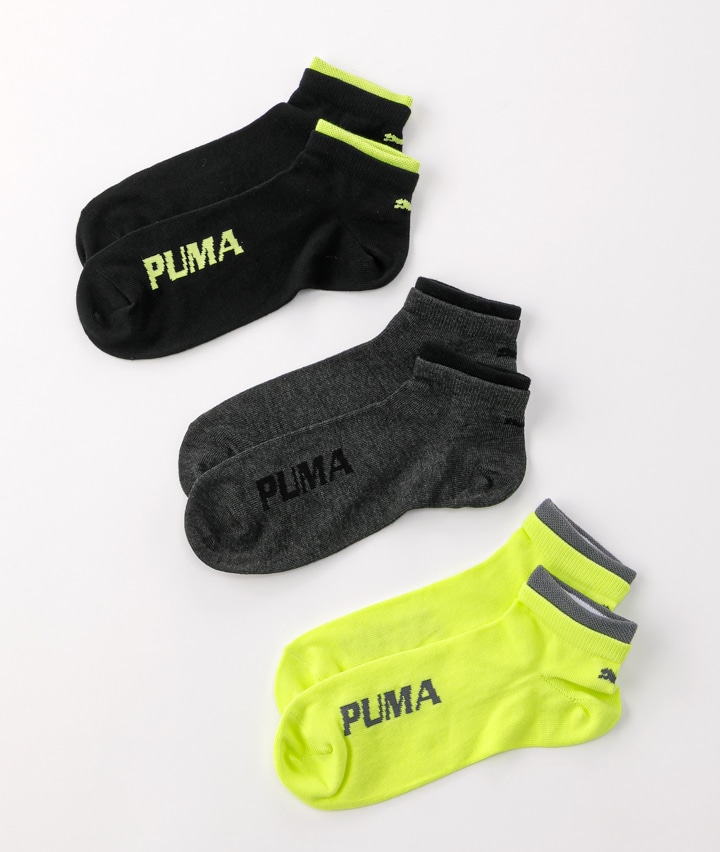 【Ｐｕｍａ】（３足組）バックロゴショートソックス