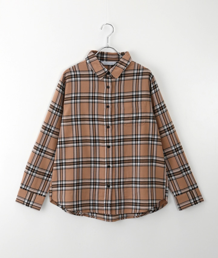 【生活の木】（ＳＯＦＴ ＷＡＲＭ）（カレンデュラオイル配合）ビエラ素材レギュラーカラーシャツ