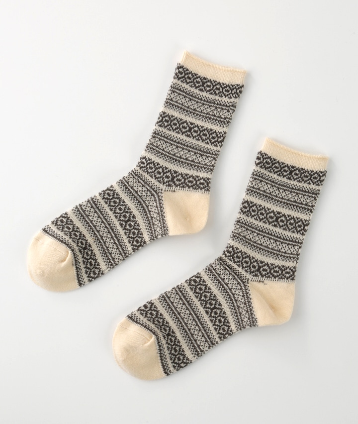 （１足物）国産ジャガードパッチ柄