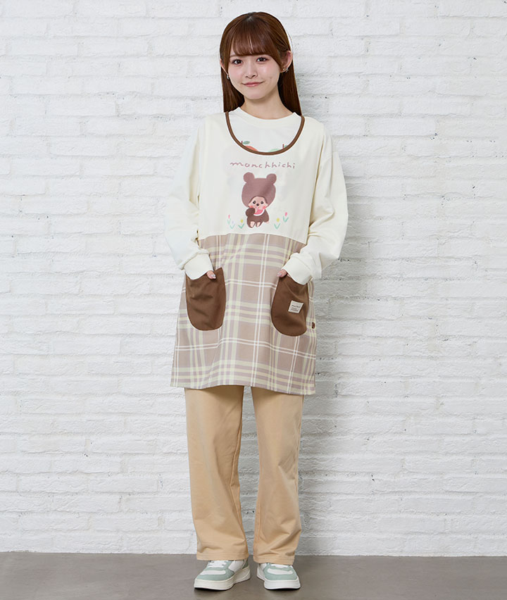 【モンチッチ】ベアーエプロン