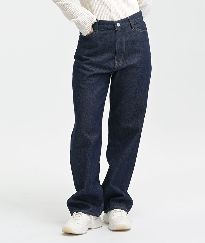 リラックスストレートデニム