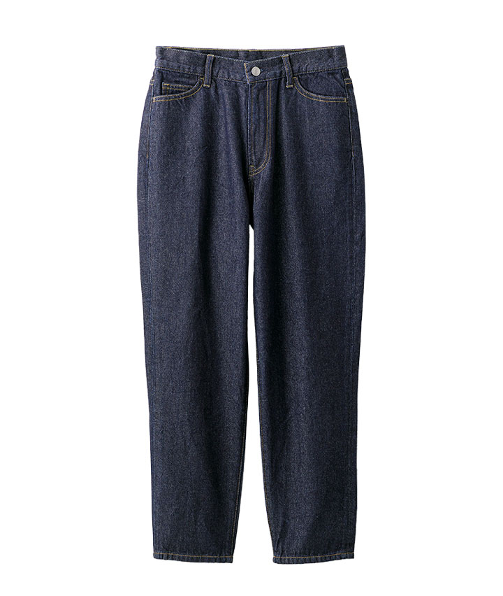 美脚テーパードデニム