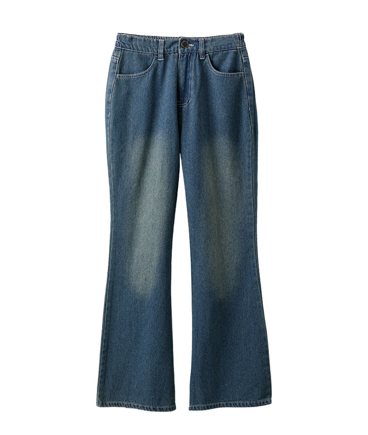 デニムフレアパンツ