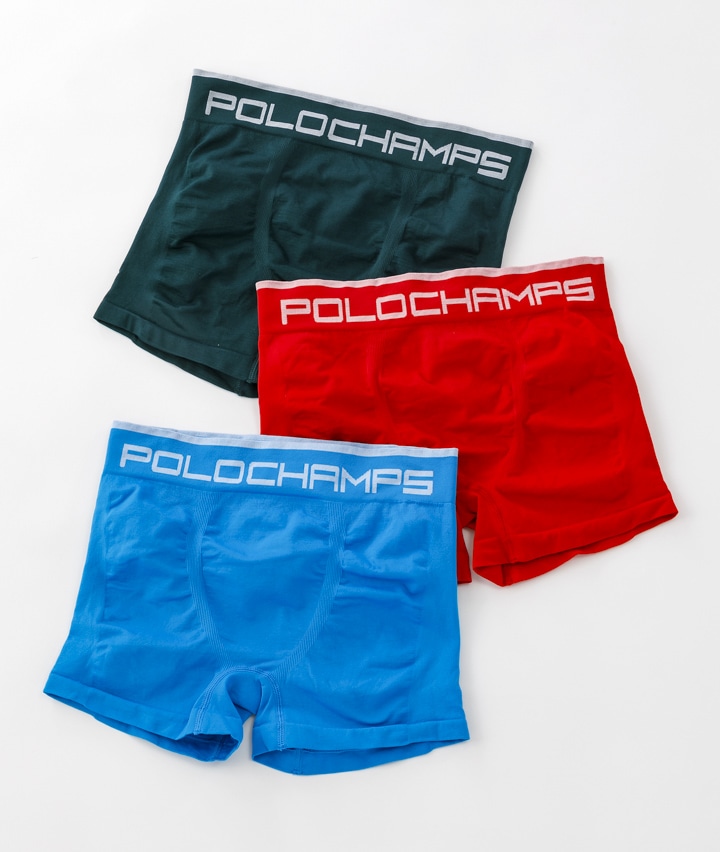 【パシオス公式通販】【POLOCHAMPS】(3枚組)ボクサーブリーフ(前閉じ)