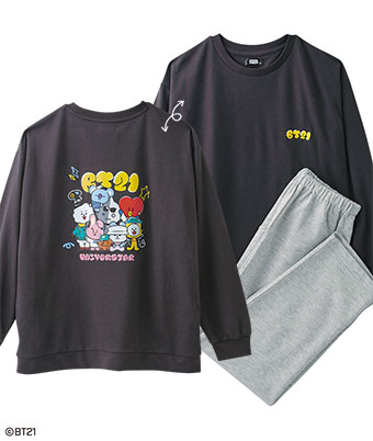 【BT21】レディースミニ裏毛ルームウェア